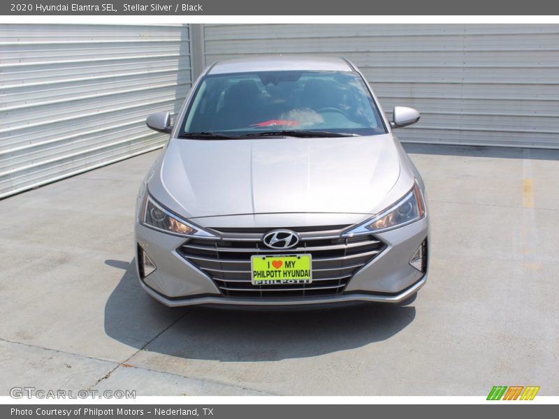 Stellar Silver / Black 2020 Hyundai Elantra SEL