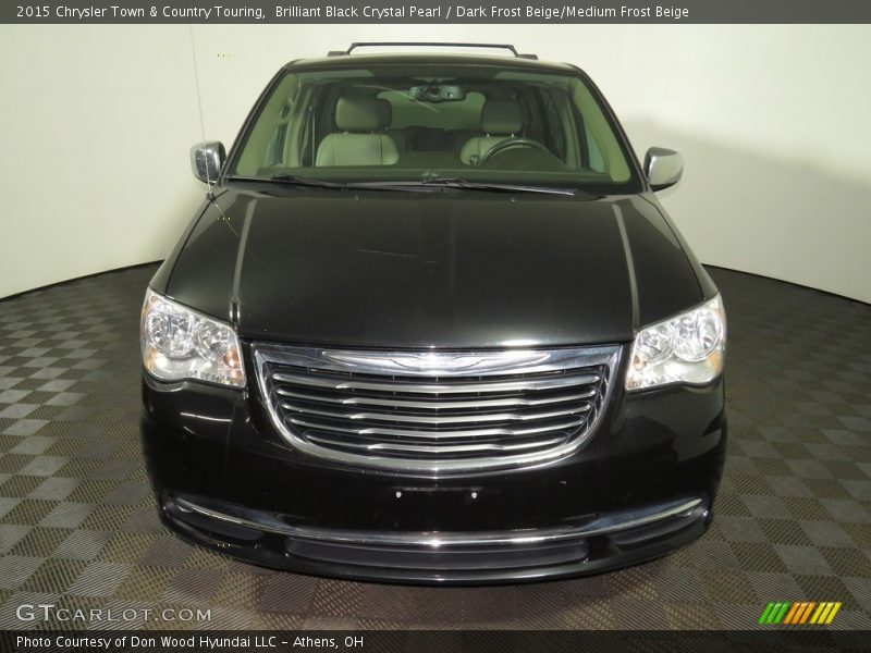 Brilliant Black Crystal Pearl / Dark Frost Beige/Medium Frost Beige 2015 Chrysler Town & Country Touring