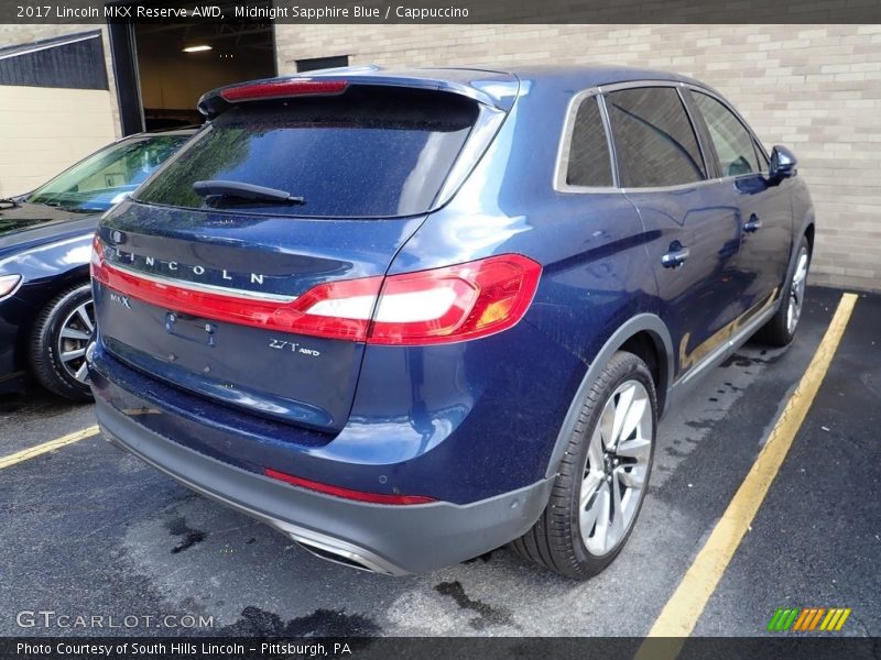 Midnight Sapphire Blue / Cappuccino 2017 Lincoln MKX Reserve AWD