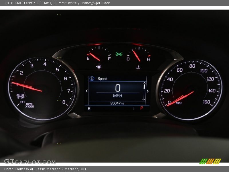 Summit White / Brandy/­Jet Black 2018 GMC Terrain SLT AWD