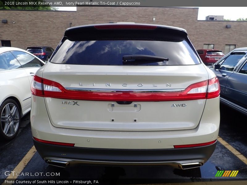 Ivory Pearl Metallic Tri-Coat / Cappuccino 2018 Lincoln MKX Reserve AWD