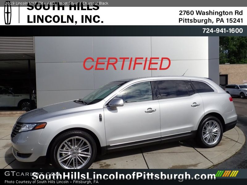 Ingot Silver / Charcoal Black 2019 Lincoln MKT Elite AWD