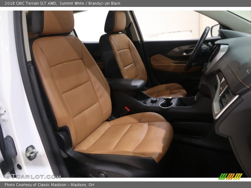 Summit White / Brandy/­Jet Black 2018 GMC Terrain SLT AWD