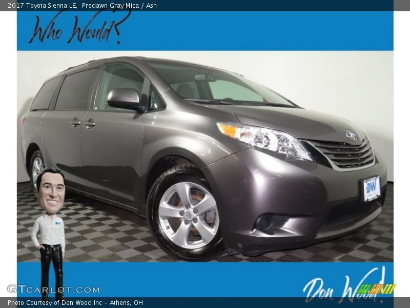 Predawn Gray Mica / Ash 2017 Toyota Sienna LE