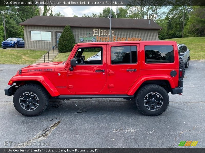 Firecracker Red / Black 2016 Jeep Wrangler Unlimited Rubicon Hard Rock 4x4