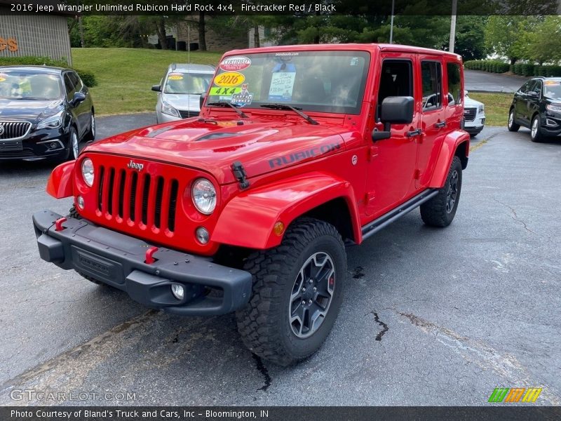 Firecracker Red / Black 2016 Jeep Wrangler Unlimited Rubicon Hard Rock 4x4