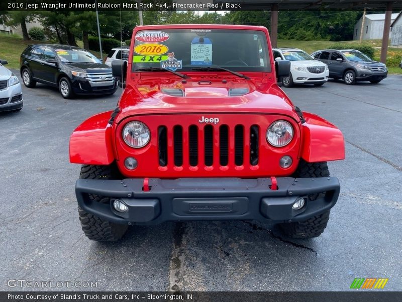 Firecracker Red / Black 2016 Jeep Wrangler Unlimited Rubicon Hard Rock 4x4