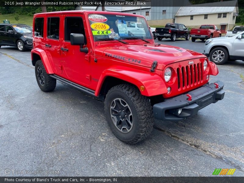 Firecracker Red / Black 2016 Jeep Wrangler Unlimited Rubicon Hard Rock 4x4