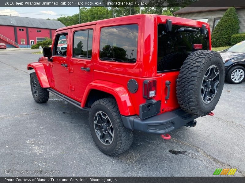 Firecracker Red / Black 2016 Jeep Wrangler Unlimited Rubicon Hard Rock 4x4