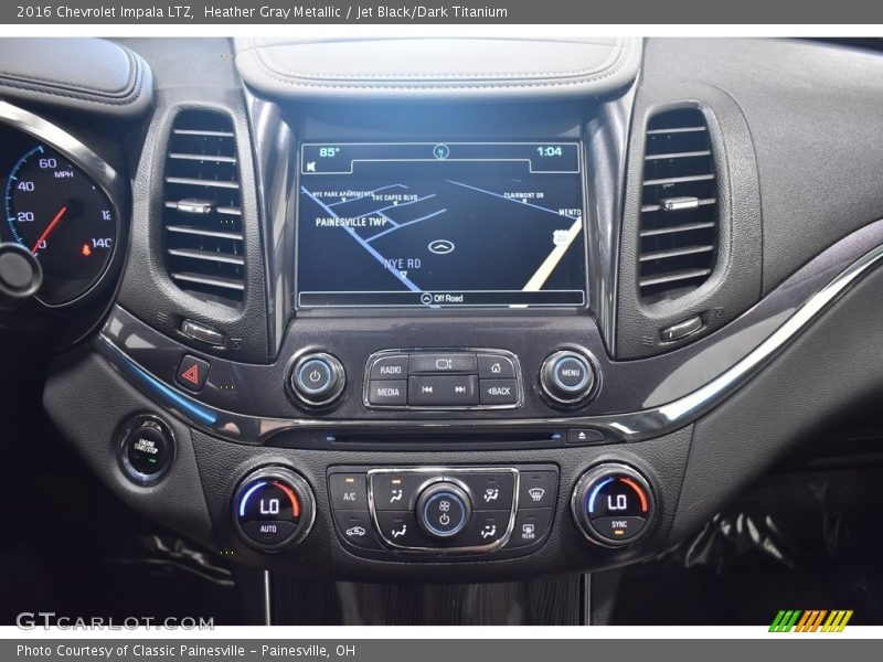 Navigation of 2016 Impala LTZ