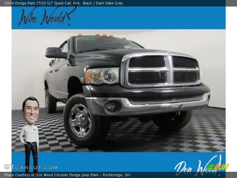 Black / Dark Slate Gray 2004 Dodge Ram 2500 SLT Quad Cab 4x4