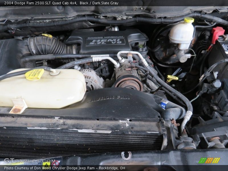 Black / Dark Slate Gray 2004 Dodge Ram 2500 SLT Quad Cab 4x4