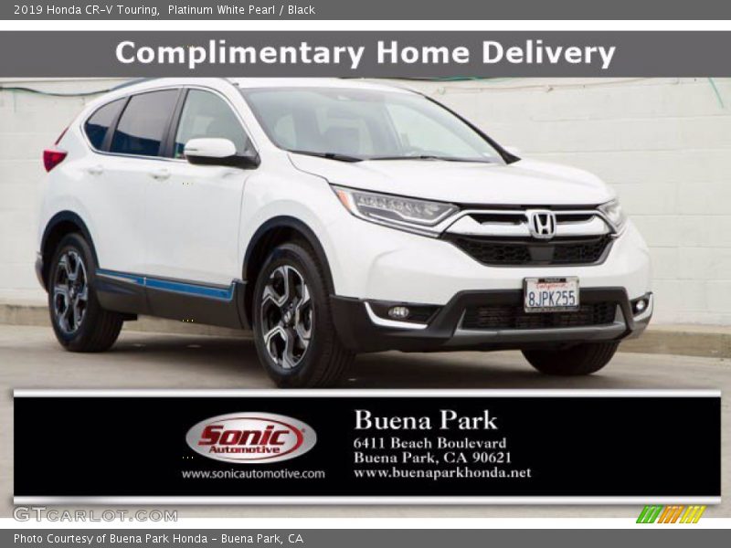 Platinum White Pearl / Black 2019 Honda CR-V Touring