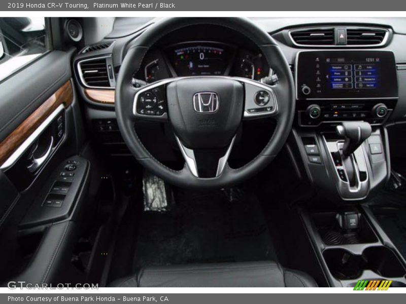 Platinum White Pearl / Black 2019 Honda CR-V Touring
