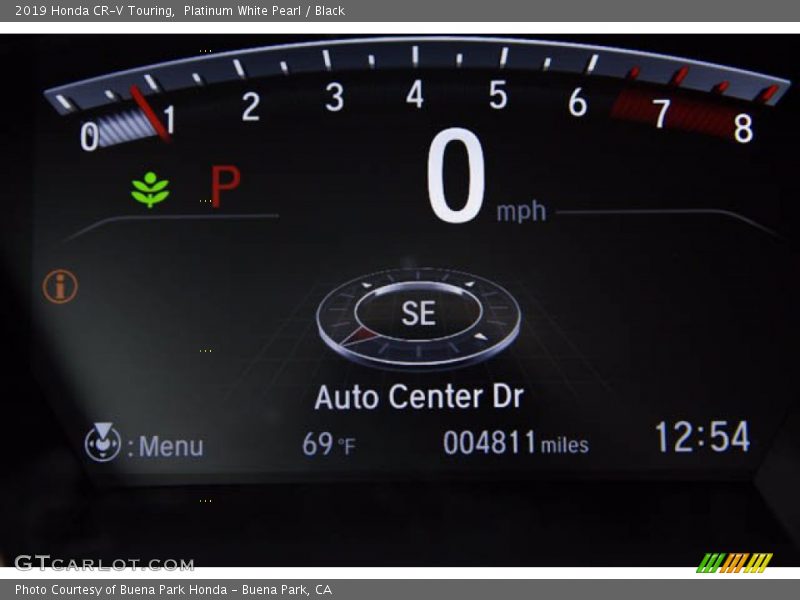 Platinum White Pearl / Black 2019 Honda CR-V Touring