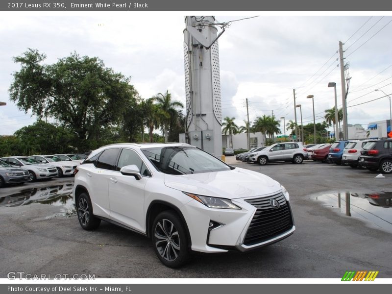 Eminent White Pearl / Black 2017 Lexus RX 350