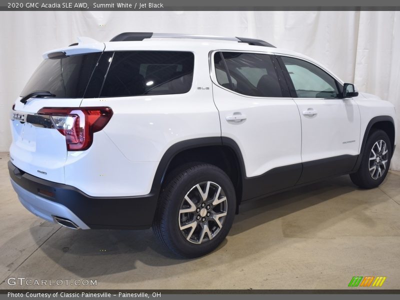 Summit White / Jet Black 2020 GMC Acadia SLE AWD