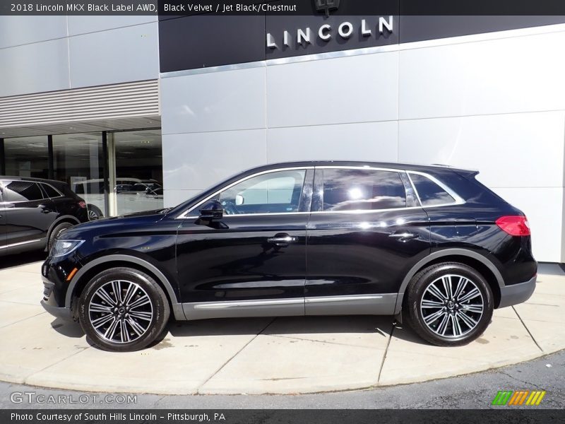 Black Velvet / Jet Black/Chestnut 2018 Lincoln MKX Black Label AWD