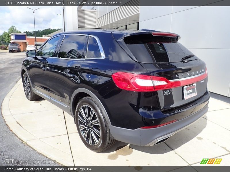 Black Velvet / Jet Black/Chestnut 2018 Lincoln MKX Black Label AWD