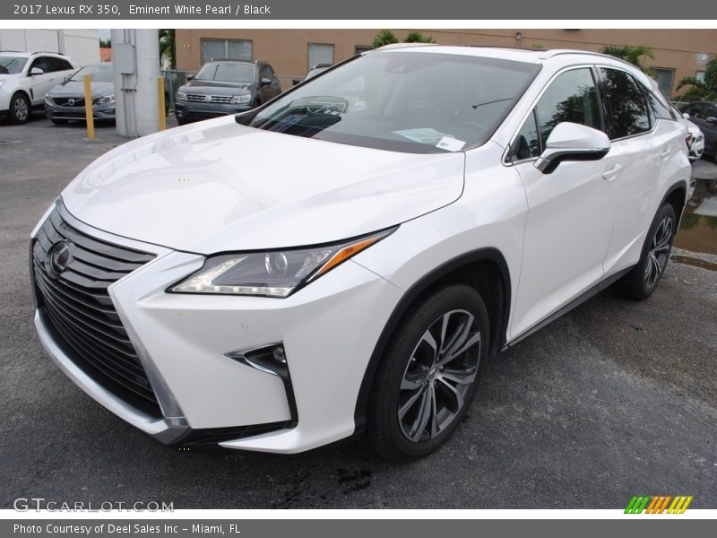 Eminent White Pearl / Black 2017 Lexus RX 350