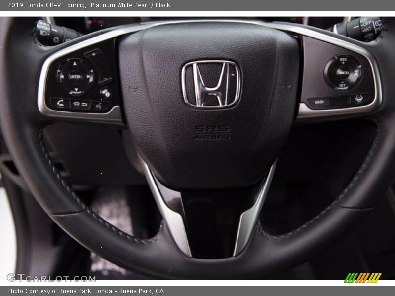 Platinum White Pearl / Black 2019 Honda CR-V Touring
