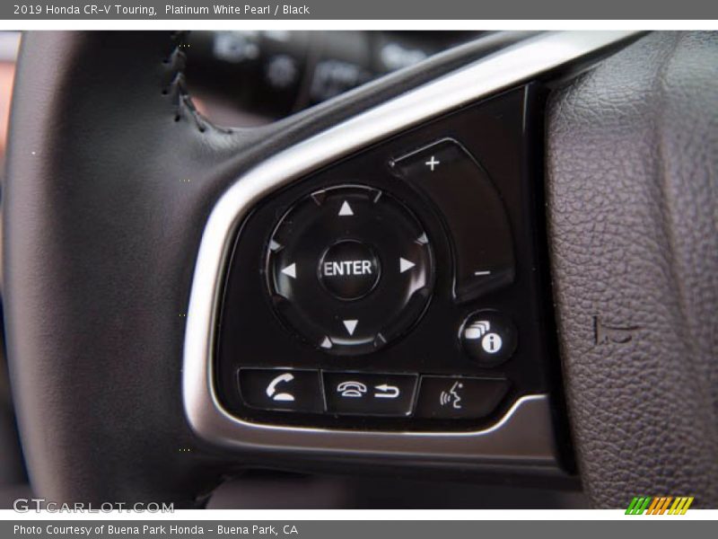 Platinum White Pearl / Black 2019 Honda CR-V Touring