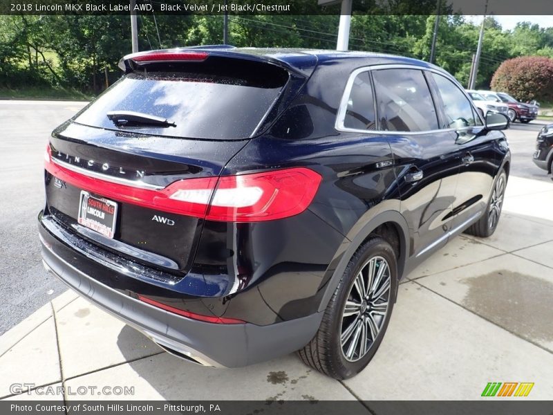 Black Velvet / Jet Black/Chestnut 2018 Lincoln MKX Black Label AWD