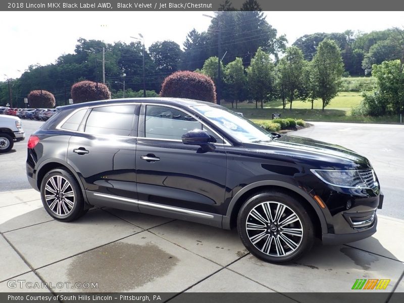 Black Velvet / Jet Black/Chestnut 2018 Lincoln MKX Black Label AWD