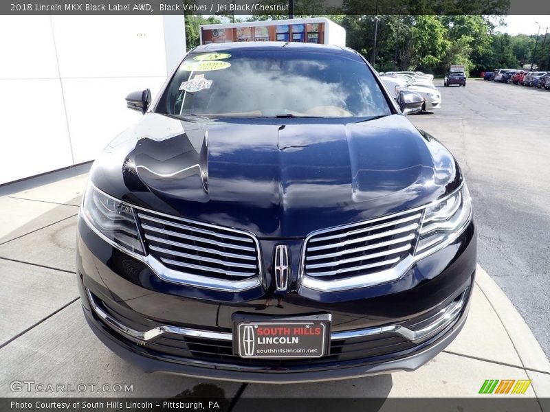 Black Velvet / Jet Black/Chestnut 2018 Lincoln MKX Black Label AWD