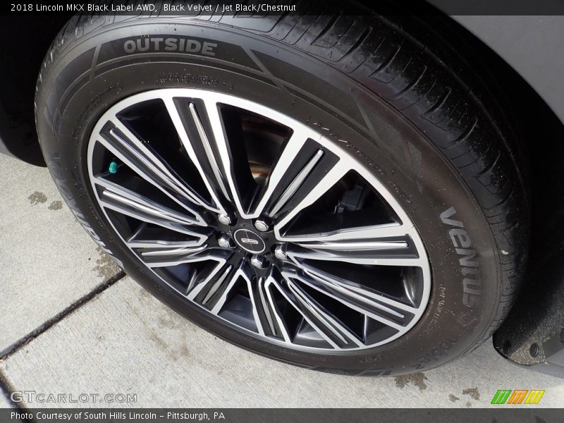 Black Velvet / Jet Black/Chestnut 2018 Lincoln MKX Black Label AWD