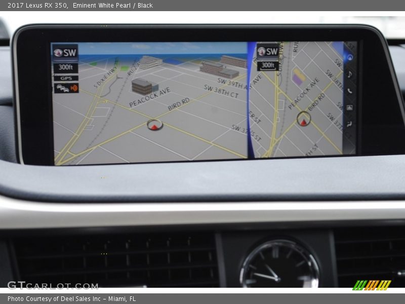Navigation of 2017 RX 350
