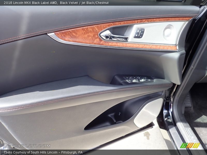 Black Velvet / Jet Black/Chestnut 2018 Lincoln MKX Black Label AWD