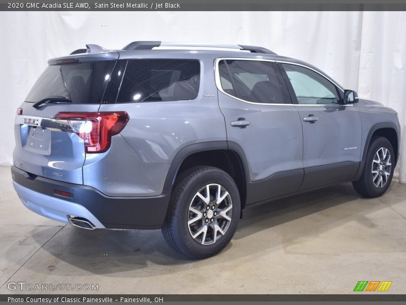 Satin Steel Metallic / Jet Black 2020 GMC Acadia SLE AWD