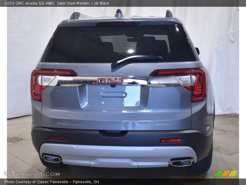 Satin Steel Metallic / Jet Black 2020 GMC Acadia SLE AWD