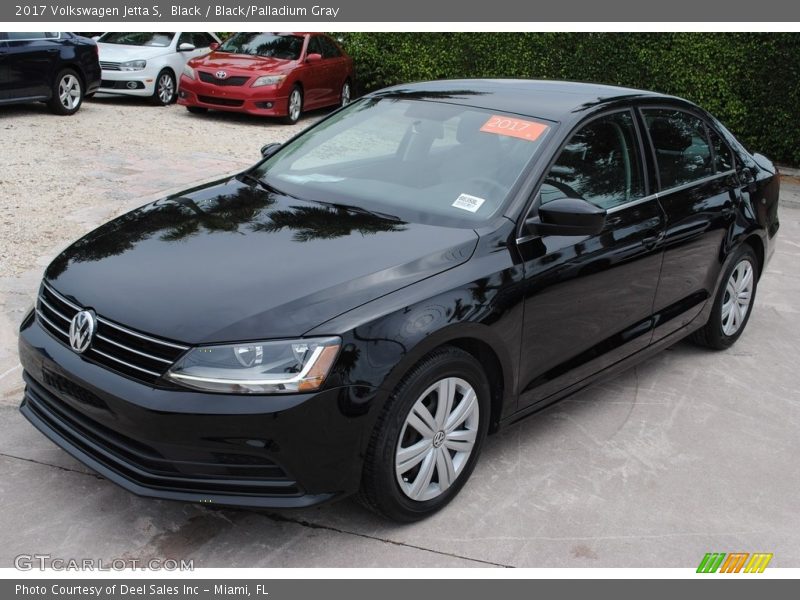 Black / Black/Palladium Gray 2017 Volkswagen Jetta S