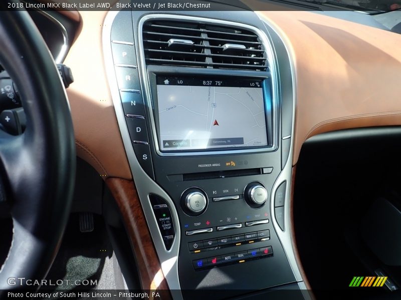 Black Velvet / Jet Black/Chestnut 2018 Lincoln MKX Black Label AWD