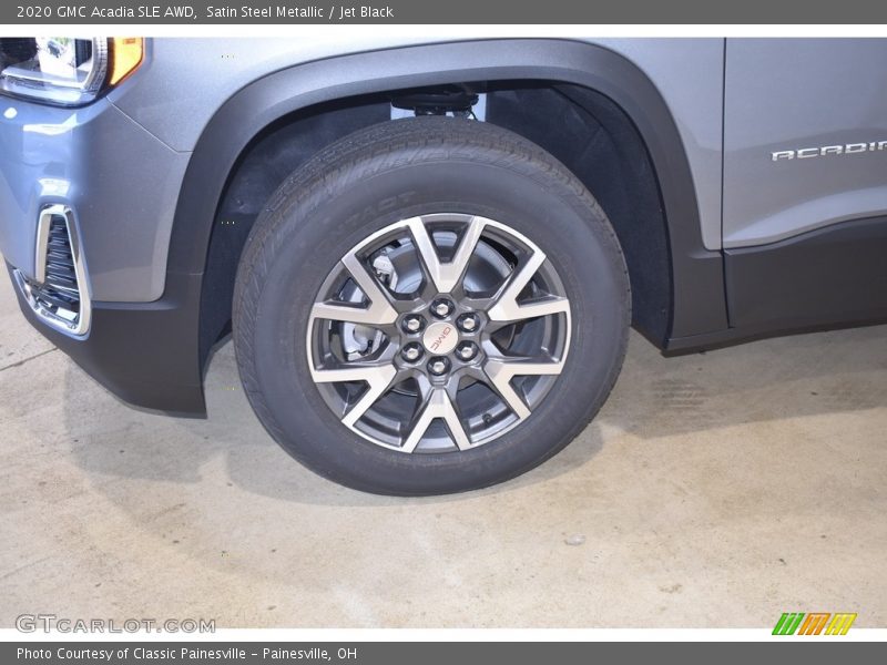 Satin Steel Metallic / Jet Black 2020 GMC Acadia SLE AWD