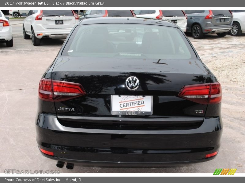 Black / Black/Palladium Gray 2017 Volkswagen Jetta S