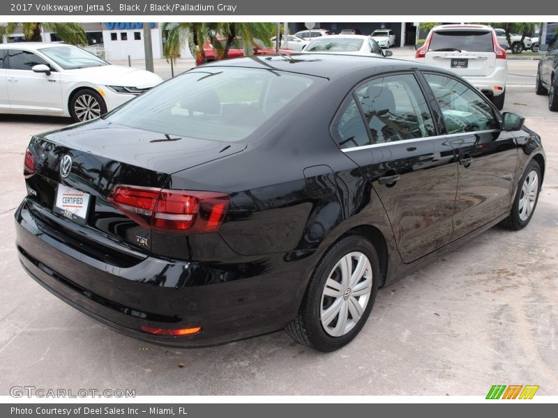 Black / Black/Palladium Gray 2017 Volkswagen Jetta S
