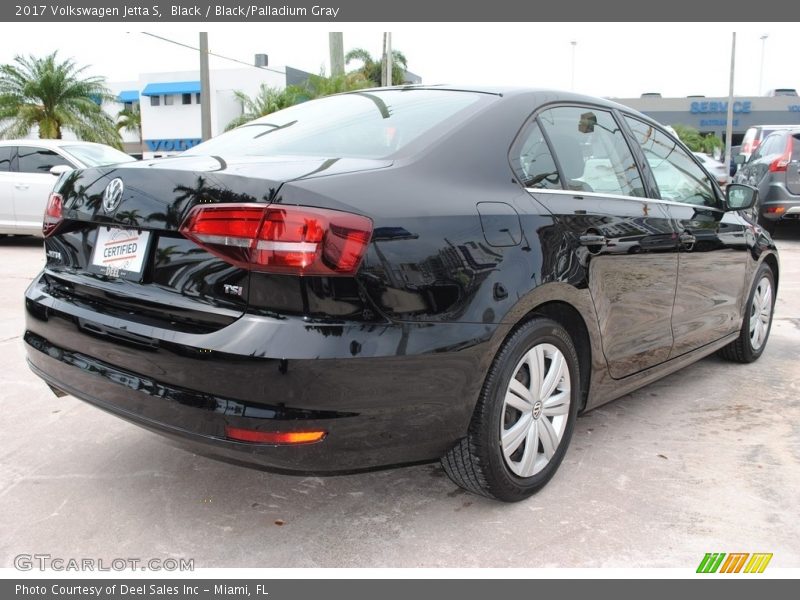 Black / Black/Palladium Gray 2017 Volkswagen Jetta S