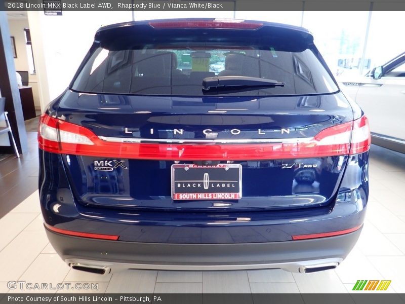 Rhapsody Blue / Vianca White/Black 2018 Lincoln MKX Black Label AWD