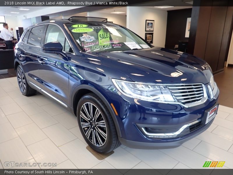 Front 3/4 View of 2018 MKX Black Label AWD