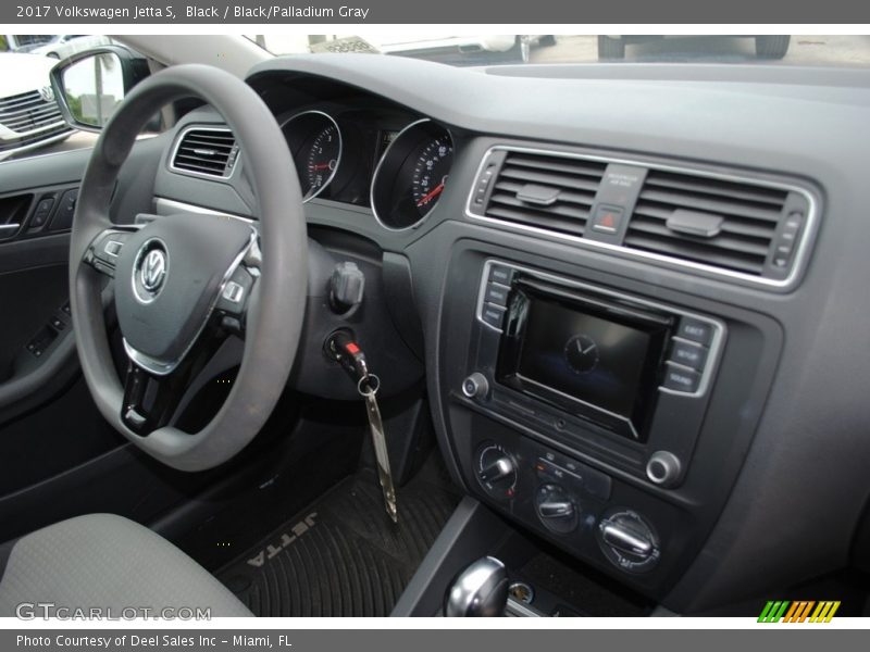 Black / Black/Palladium Gray 2017 Volkswagen Jetta S