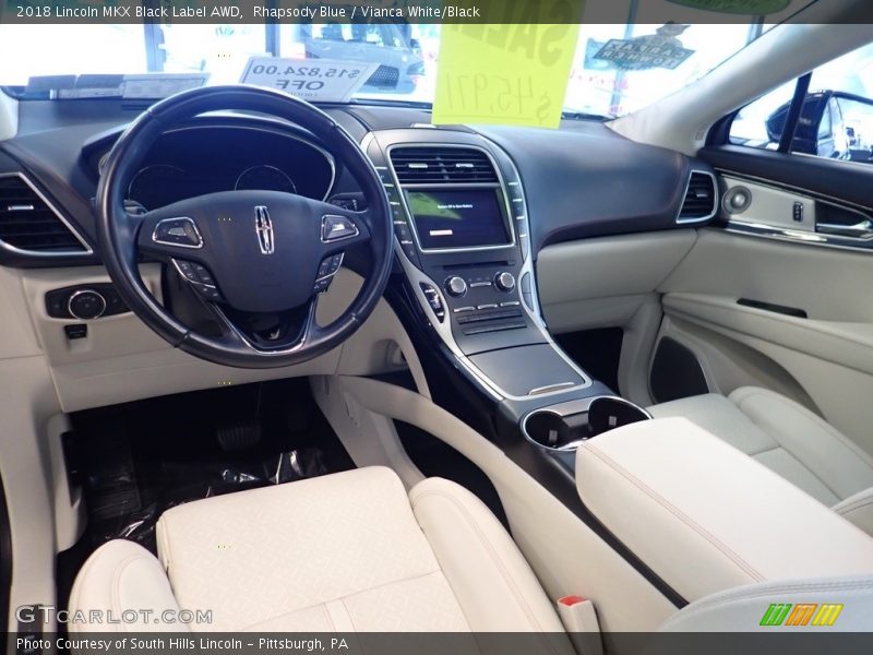 Rhapsody Blue / Vianca White/Black 2018 Lincoln MKX Black Label AWD