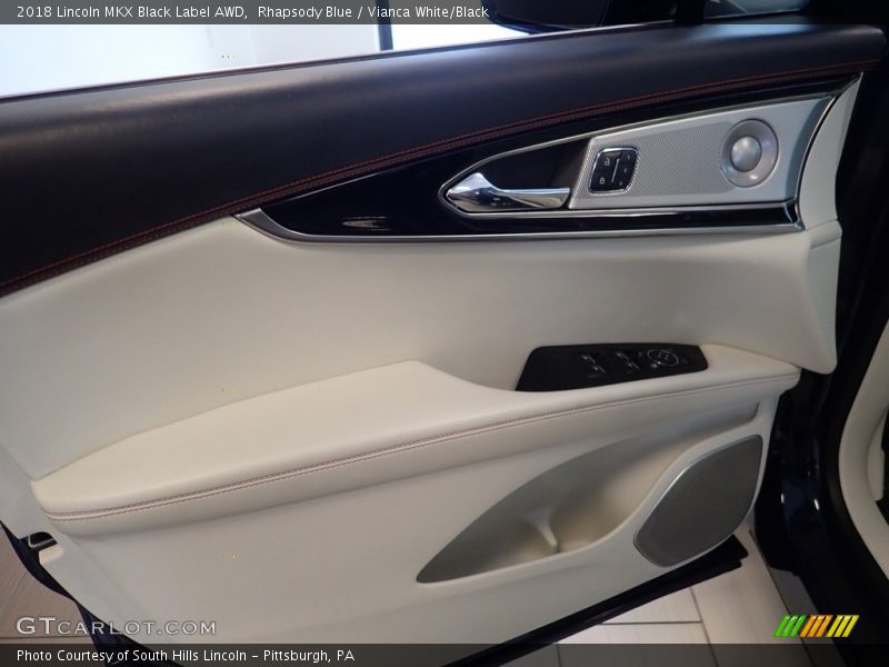Rhapsody Blue / Vianca White/Black 2018 Lincoln MKX Black Label AWD
