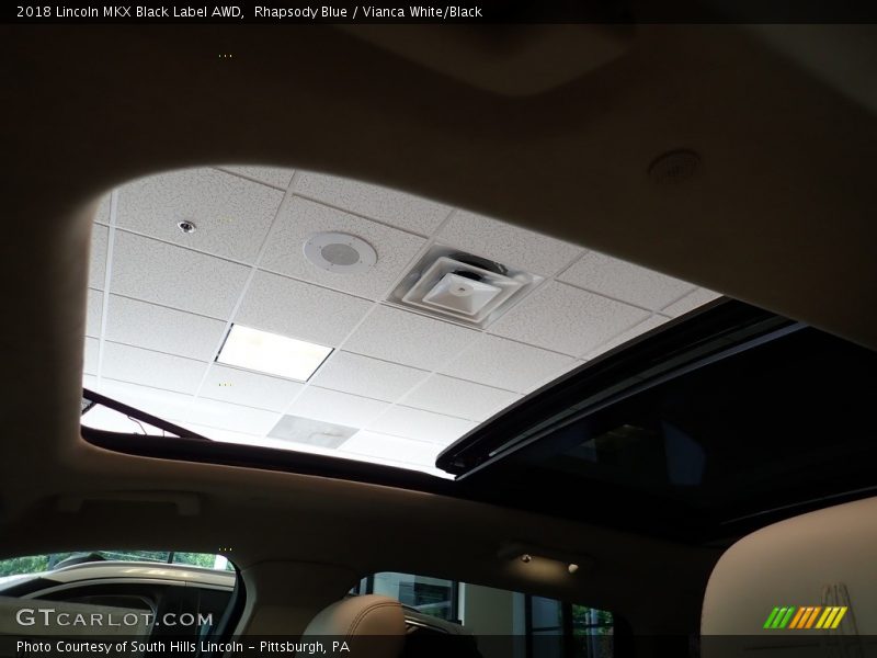 Rhapsody Blue / Vianca White/Black 2018 Lincoln MKX Black Label AWD