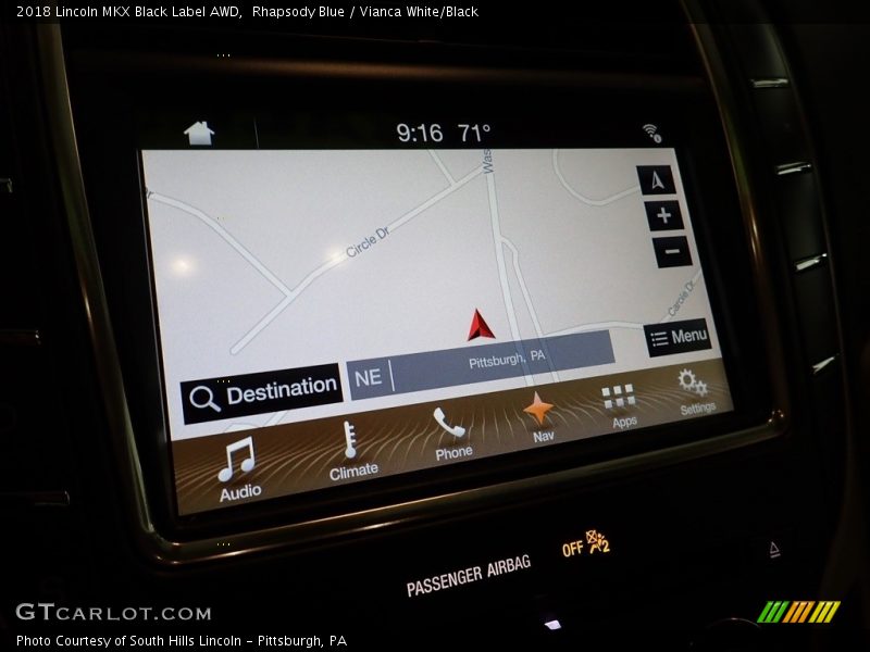 Rhapsody Blue / Vianca White/Black 2018 Lincoln MKX Black Label AWD