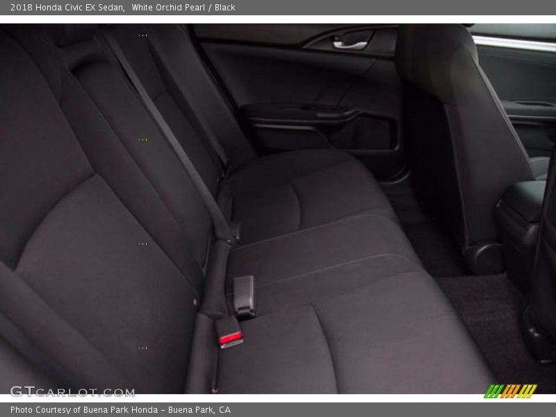 White Orchid Pearl / Black 2018 Honda Civic EX Sedan