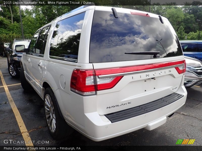 White Platinum Tricoat / Dune 2015 Lincoln Navigator 4x4