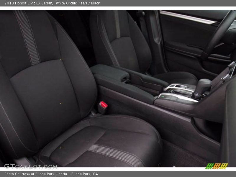 White Orchid Pearl / Black 2018 Honda Civic EX Sedan
